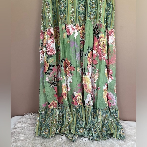 {Davi & Dani} Sleeveless Mixed Floral Boho Maxi Dress - Womens Medium - NWT - Picture 7 of 11
